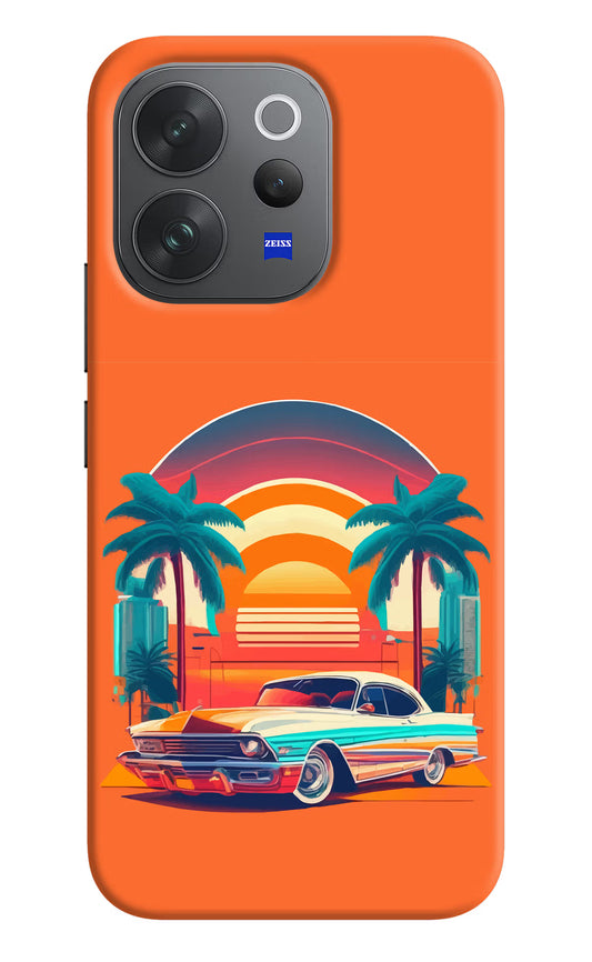 Palm Drive 80s Vivo V70 Elite 5G Hard Case Back Cover by Casekaro