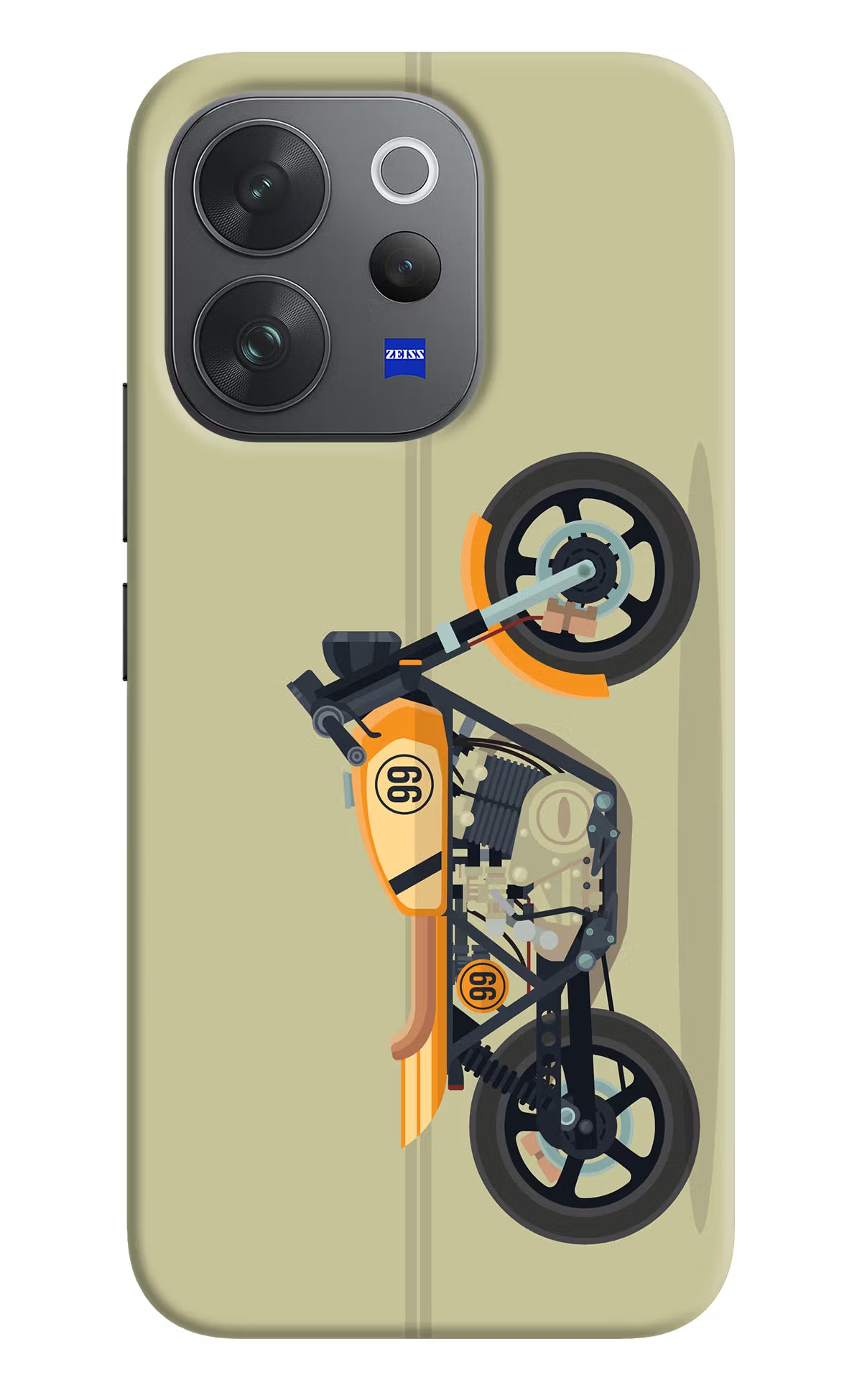 Vertical Speedster Vivo V70 Elite 5G Hard Case Back Cover by Casekaro
