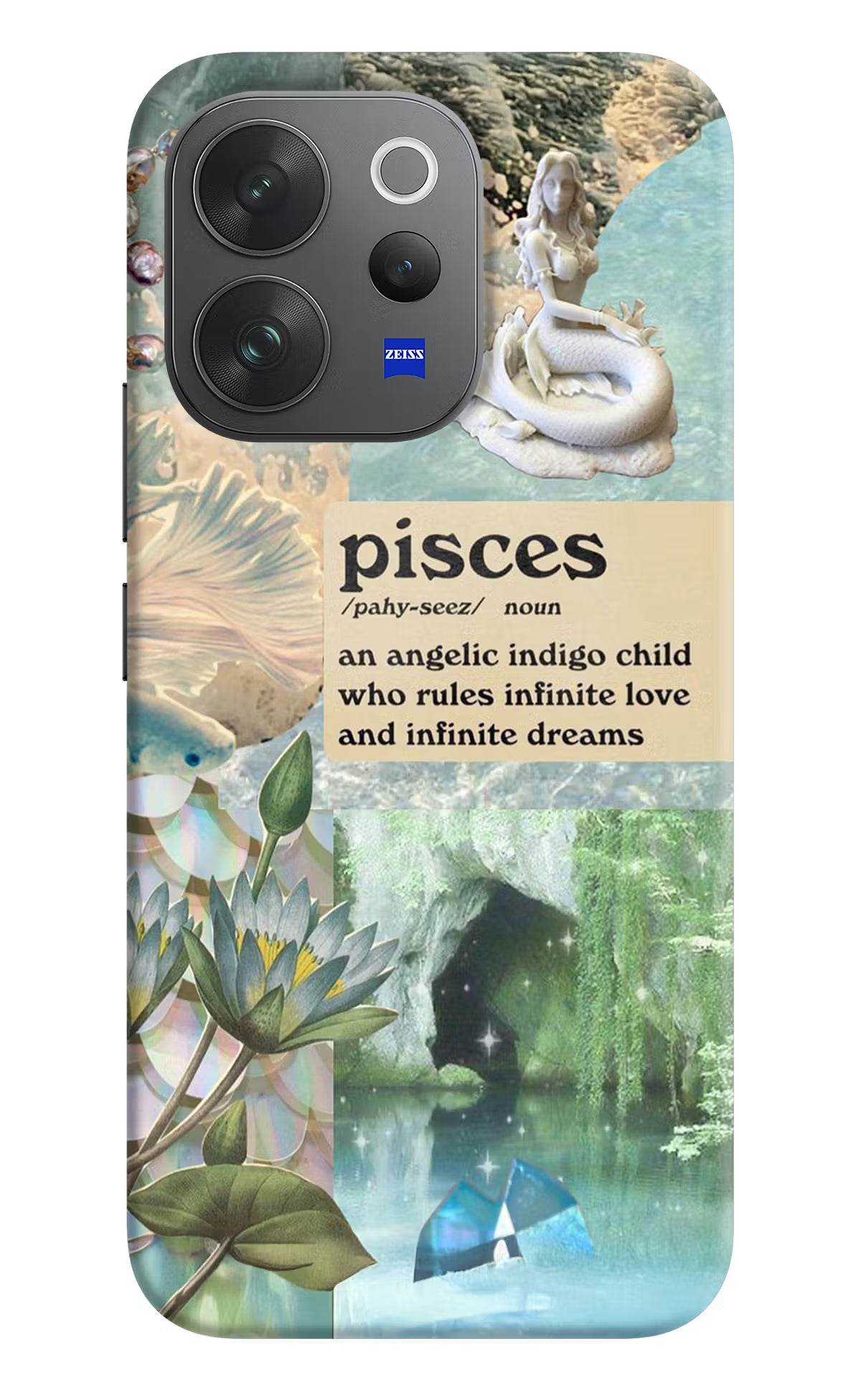 Pisces Zodiac Vivo V70 Elite 5G Hard Case Back Cover by Casekaro