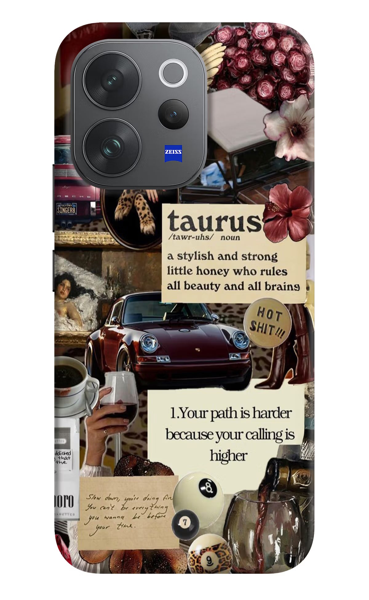 Taurus Zodiac Vivo V70 Elite 5G Hard Case Back Cover by Casekaro