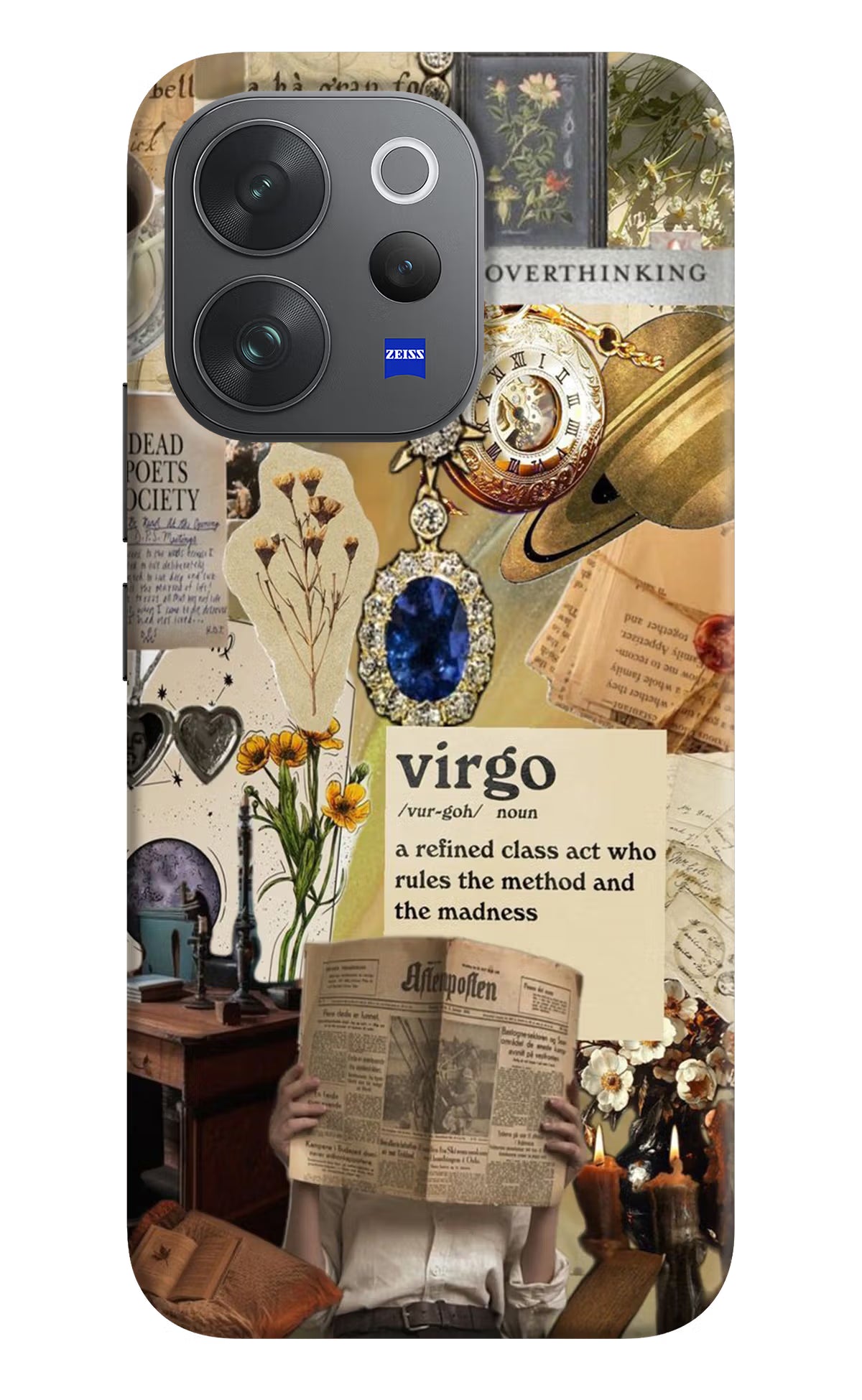 Virgo Zodiac Vivo V70 Elite 5G Hard Case Back Cover by Casekaro