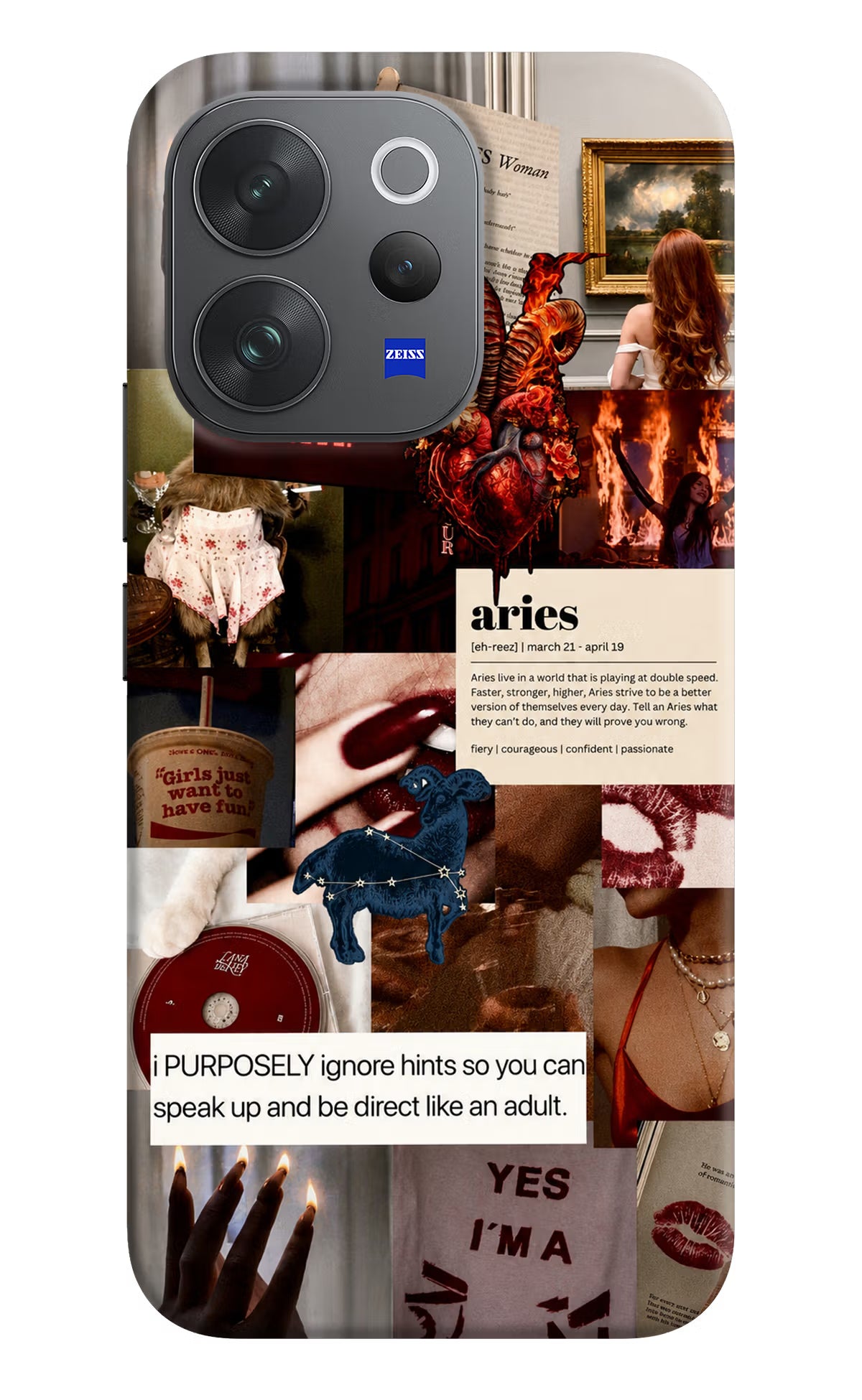 Zodiac Aries Vivo V70 Elite 5G Back Cover