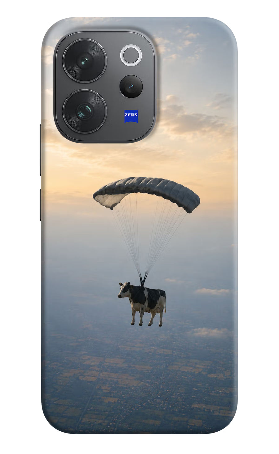 Skydiving Cow Vivo V70 Elite 5G Back Cover, Hard case