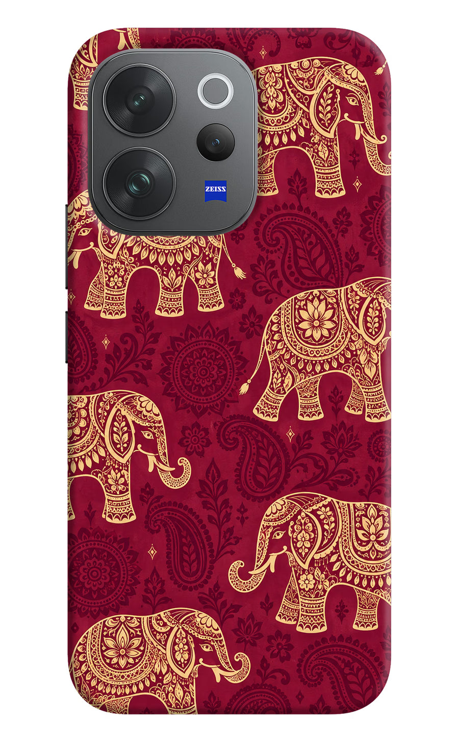 Maroon Elephant Vivo V70 Elite 5G Back Cover, Hard case