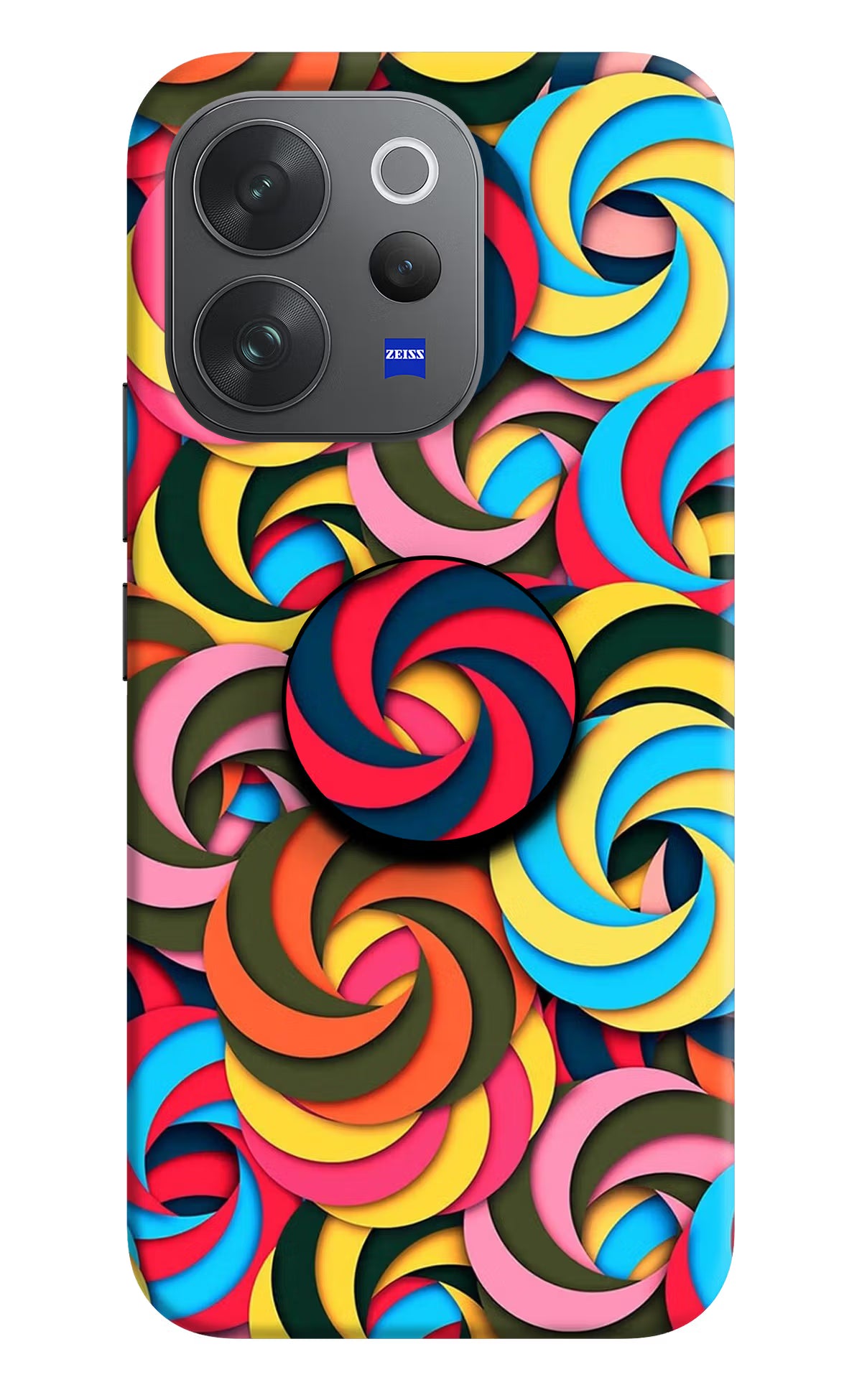 Spiral Pattern Vivo V70 Elite 5G Pop Case by Casekaro