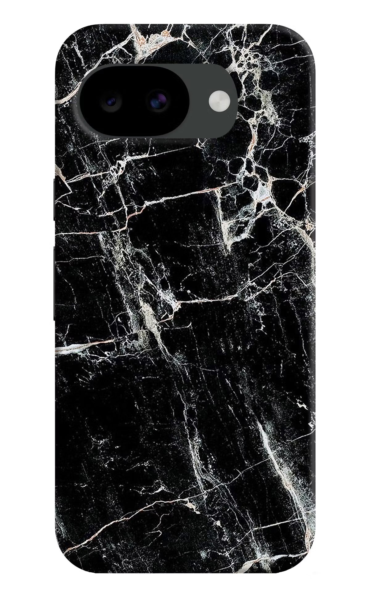 Black Marble Texture Google Pixel 10a Hard Case Back Cover by Casekaro