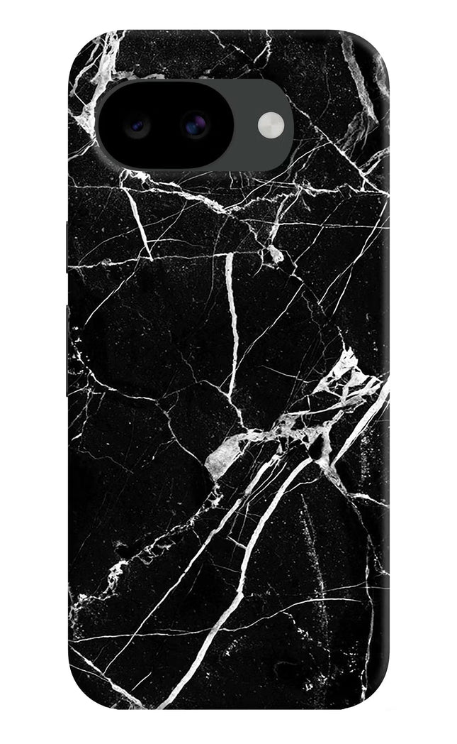 Black Marble Pattern Google Pixel 10a Hard Case Back Cover by Casekaro