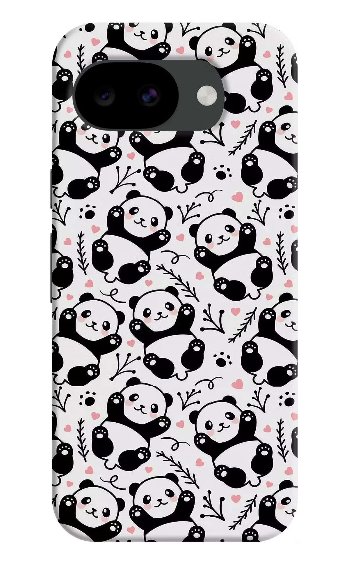 Cute Panda Google Pixel 10a Hard Case Back Cover by Casekaro