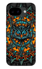 Angry Owl Art Google Pixel 10a Hard Case Back Cover by Casekaro