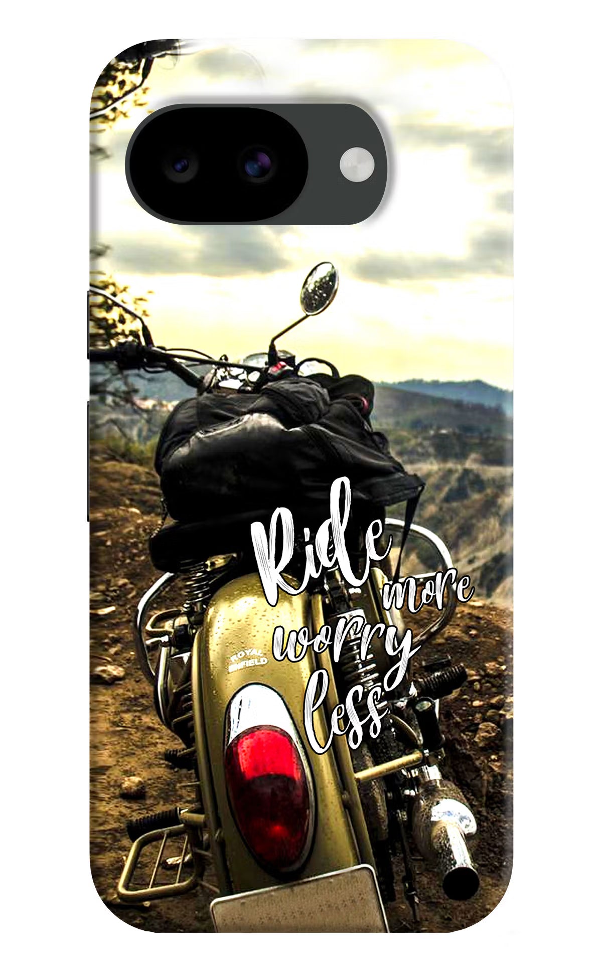 Ride More Worry Less Google Pixel 10a Hard Case Back Cover by Casekaro