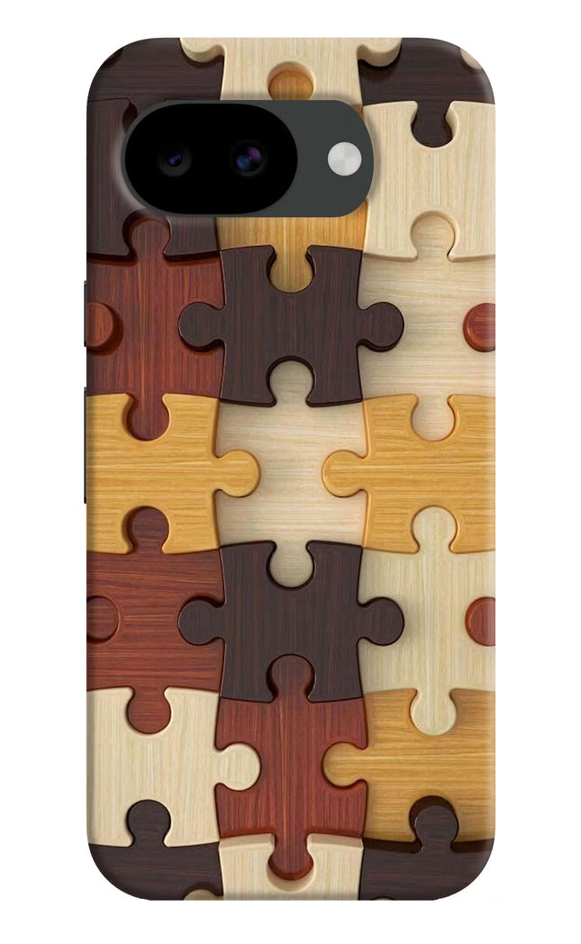 Wooden Puzzle Google Pixel 10a Hard Case Back Cover by Casekaro