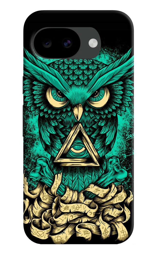 Green Owl Google Pixel 10a Hard Case Back Cover by Casekaro