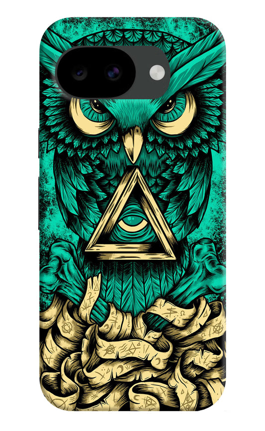 Green Owl Google Pixel 10a Hard Case Back Cover by Casekaro