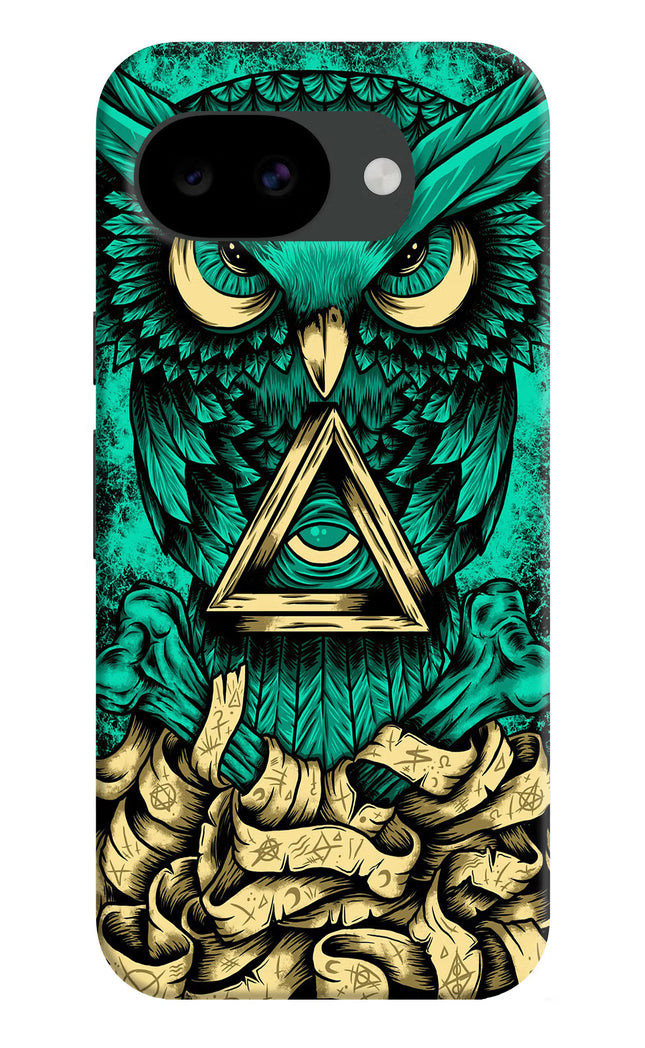 Green Owl Google Pixel 10a Hard Case Back Cover by Casekaro