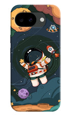 Cartoon Astronaut Google Pixel 10a Hard Case Back Cover by Casekaro