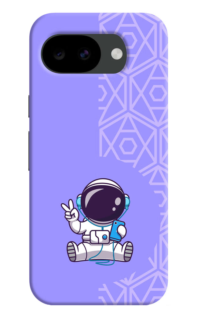 Cute Astronaut Chilling Google Pixel 10a Hard Case Back Cover by Casekaro