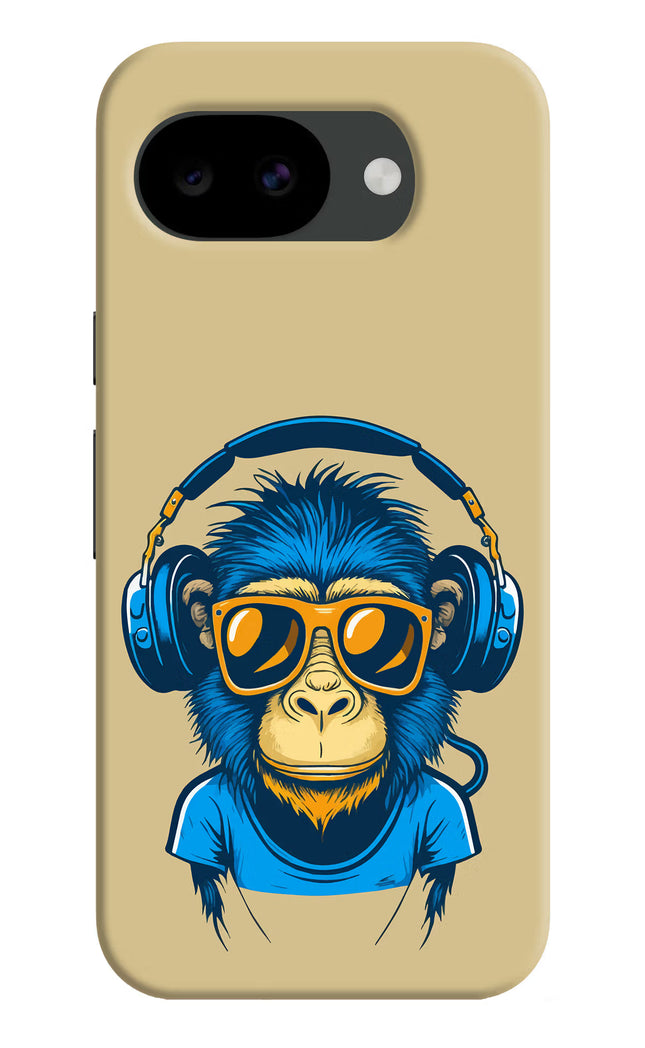 Monkey Headphone Google Pixel 10a Hard Case Back Cover by Casekaro