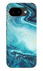 Blue Glitter Marble Google Pixel 10a Hard Case Back Cover by Casekaro