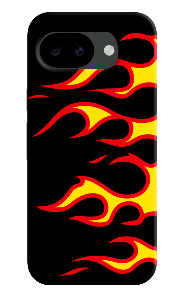 Side Sweep Flames Google Pixel 10a Hard Case Back Cover by Casekaro