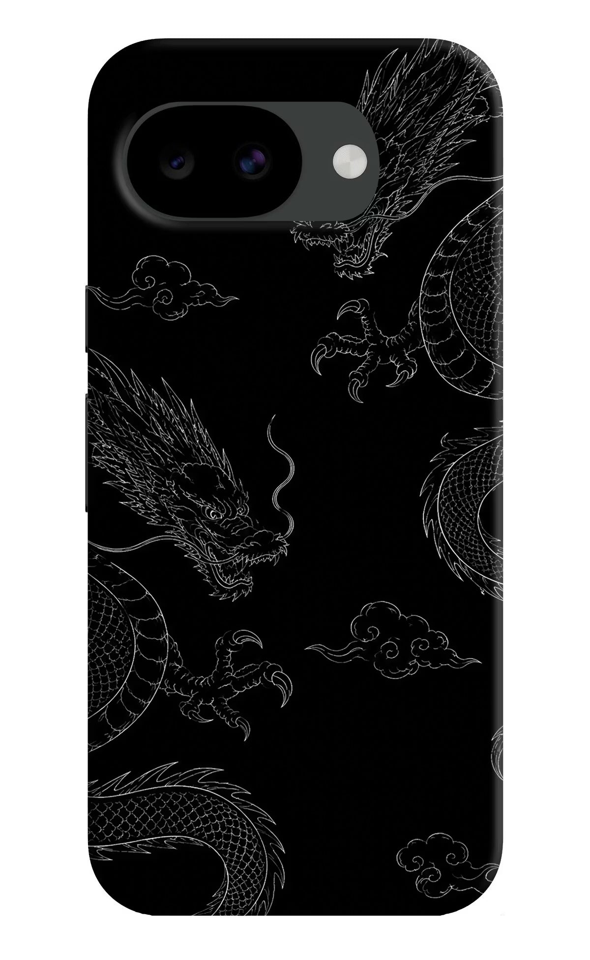 Twin Dragons Google Pixel 10a Hard Case Back Cover by Casekaro