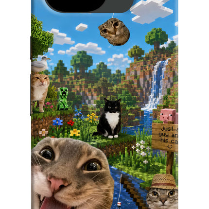 Minecraft Cat Chaos Google Pixel 10a Hard Case Back Cover by Casekaro