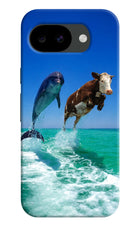 Dolphin vs Cow Google Pixel 10a Hard Case Back Cover by Casekaro
