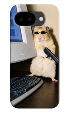 Hacker Hamster Google Pixel 10a Hard Case Back Cover by Casekaro