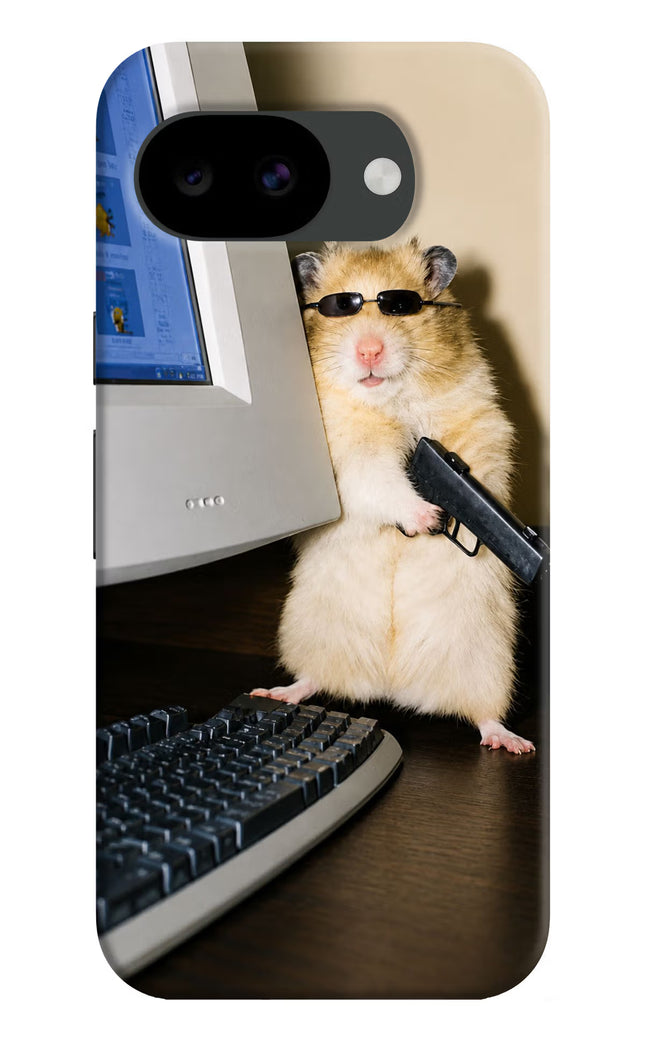 Hacker Hamster Google Pixel 10a Hard Case Back Cover by Casekaro
