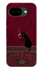 Midnight Cat Google Pixel 10a Hard Case Back Cover by Casekaro