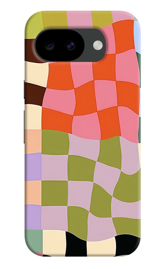 Wavy Grid Google Pixel 10a Hard Case Back Cover by Casekaro