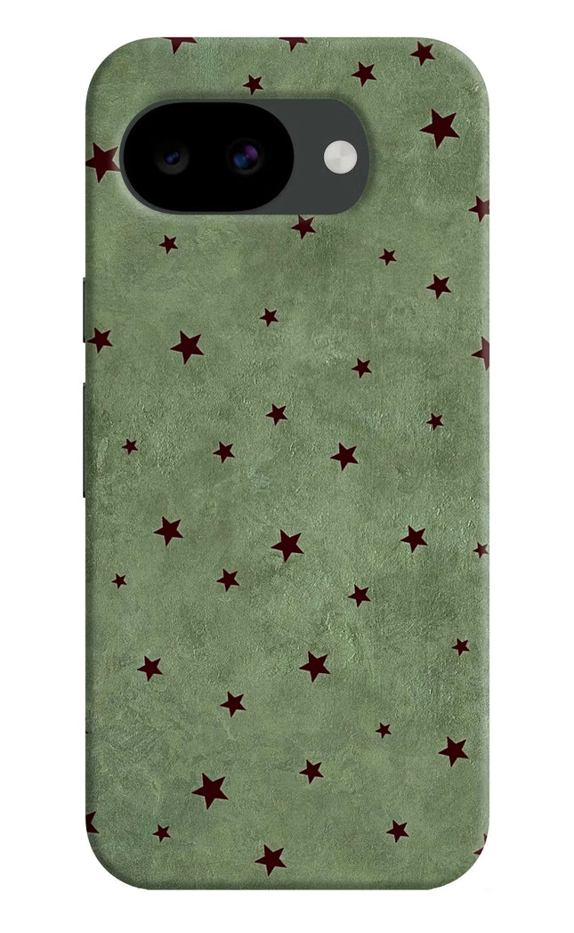 Green Stars Google Pixel 10a Hard Case Back Cover by Casekaro