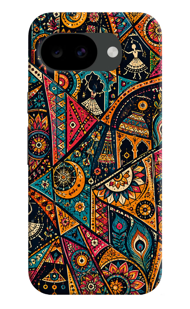Folk Print Google Pixel 10a Hard Case Back Cover by Casekaro