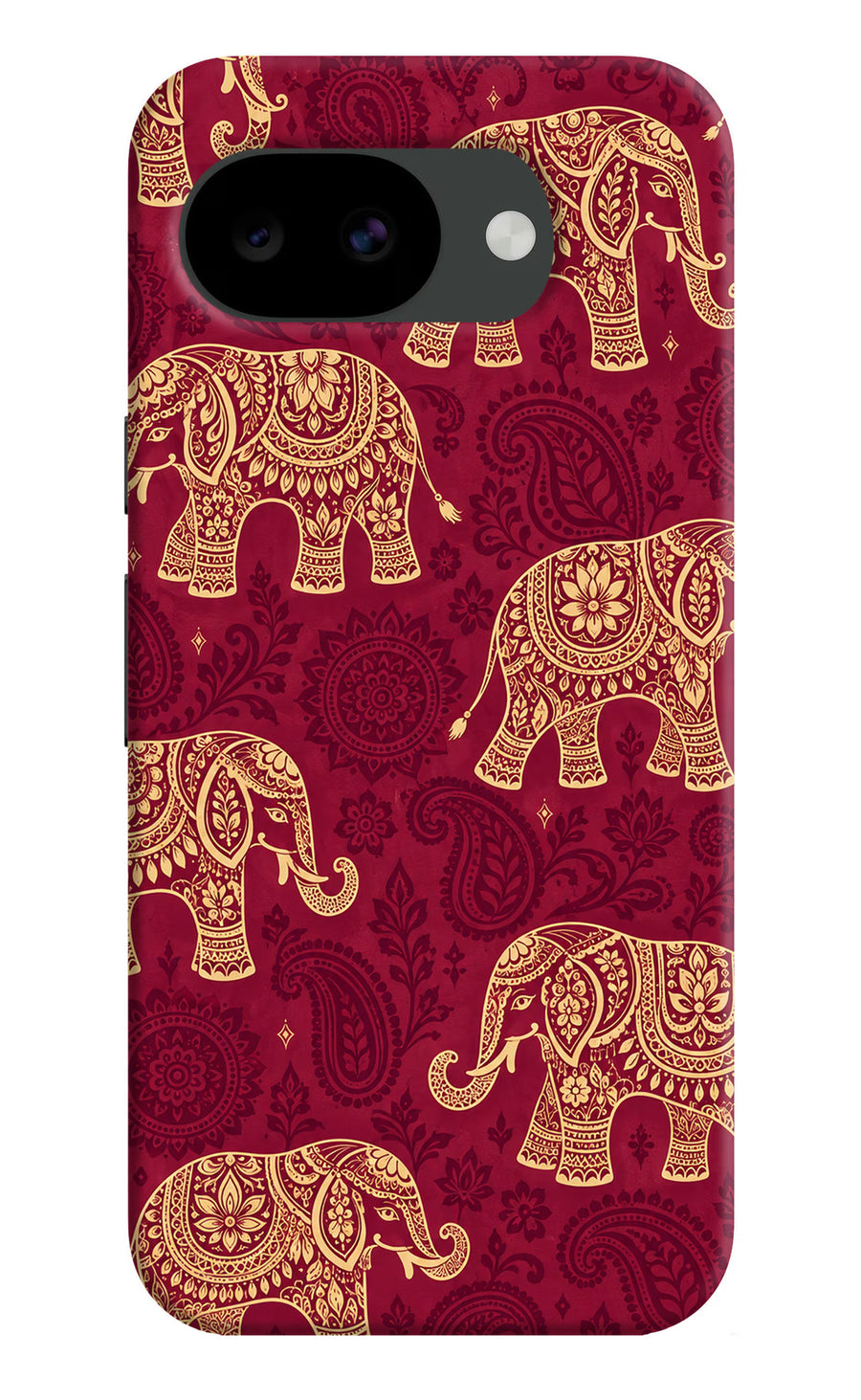 Maroon Elephant Google Pixel 10a Back Cover, Hard case