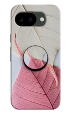 White Pink Leaf Google Pixel 10a Pop Case by Casekaro