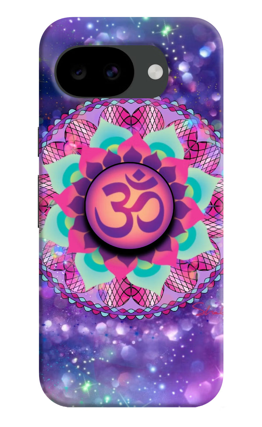 Om Purple Google Pixel 10a Pop Case, Hard case