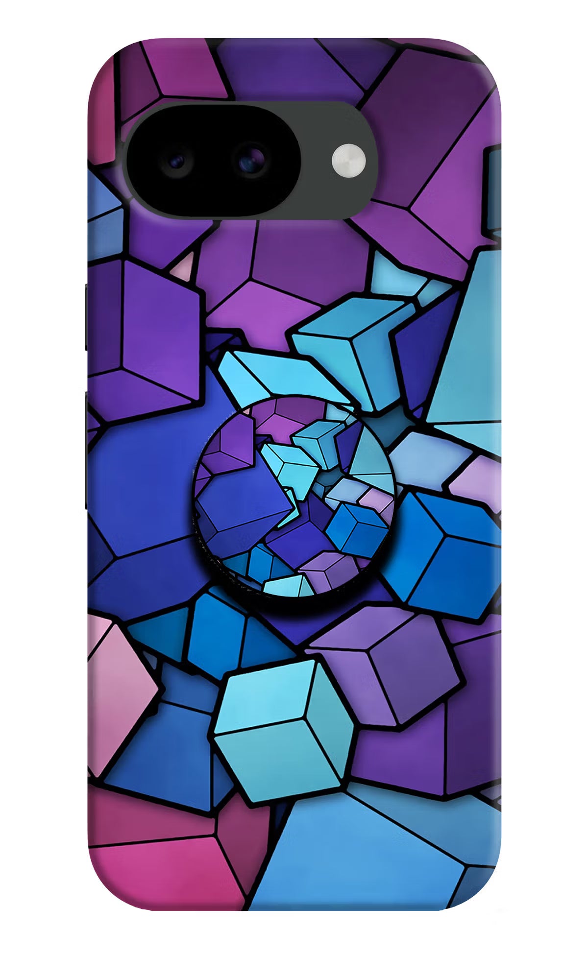 Cubic Abstract Google Pixel 10a Pop Case by Casekaro