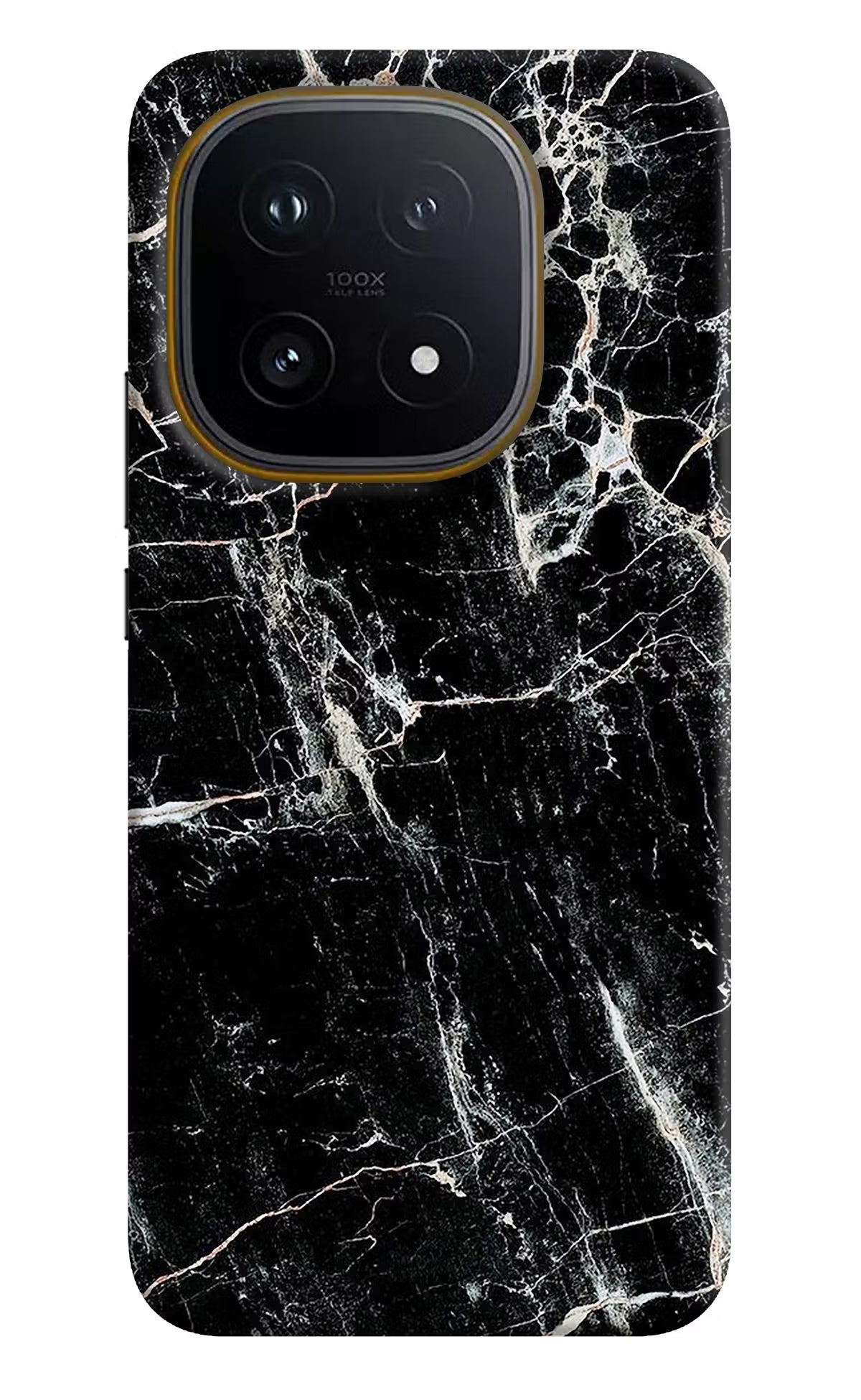 Black Marble Texture iQOO 15 5G Hard Case Back Cover by Casekaro