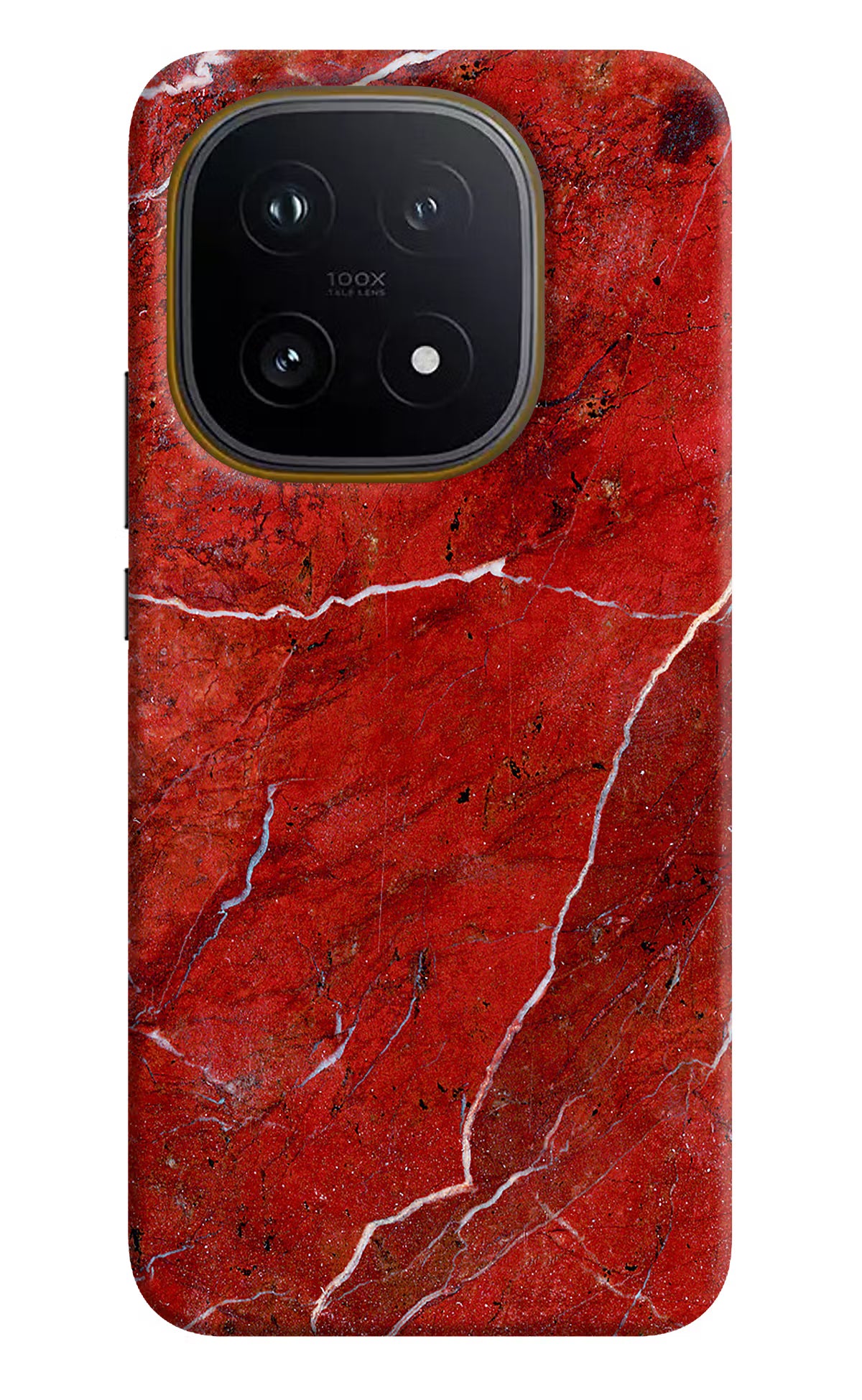 Red Marble Design iQOO 15 5G Hard Case Back Cover by Casekaro
