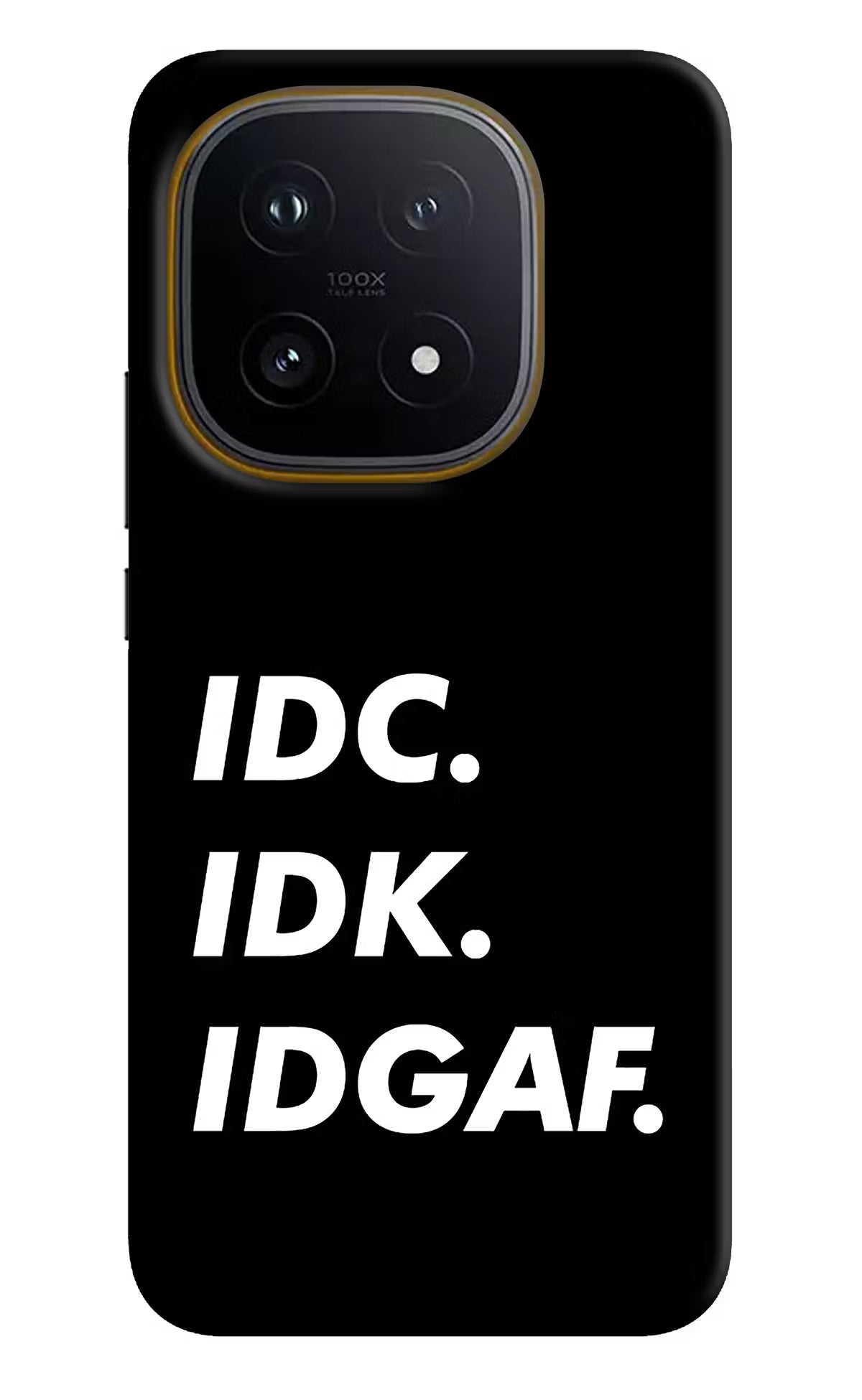 Idc Idk Idgaf iQOO 15 5G Hard Case Back Cover by Casekaro