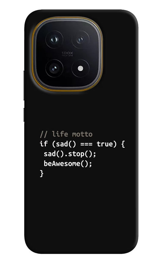 Life Motto Code iQOO 15 5G Hard Case Back Cover by Casekaro