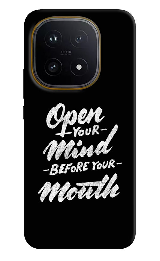 Open Your Mind Before Your Mouth iQOO 15 5G Hard Case Back Cover by Casekaro