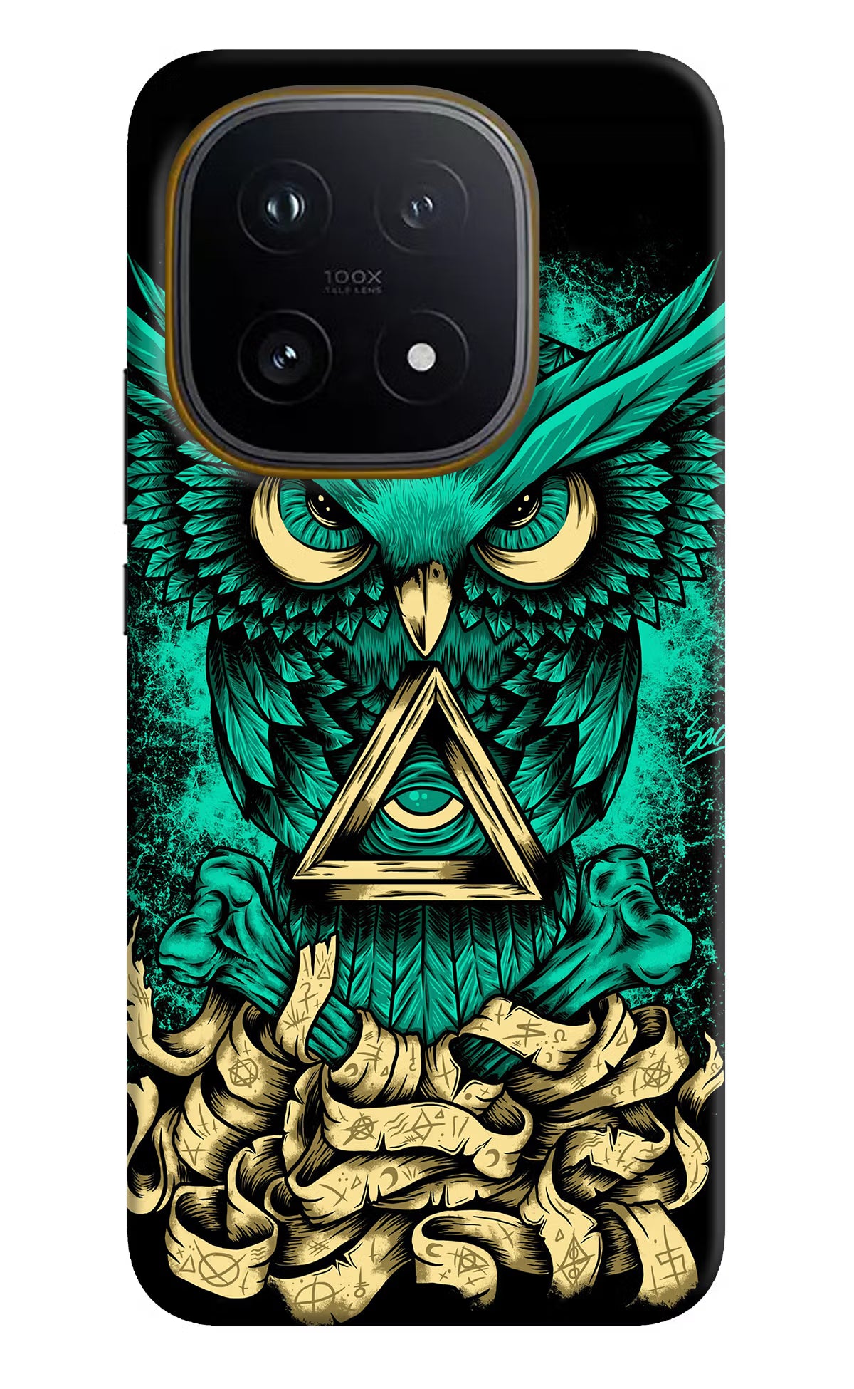 Green Owl iQOO 15 5G Hard Case Back Cover by Casekaro