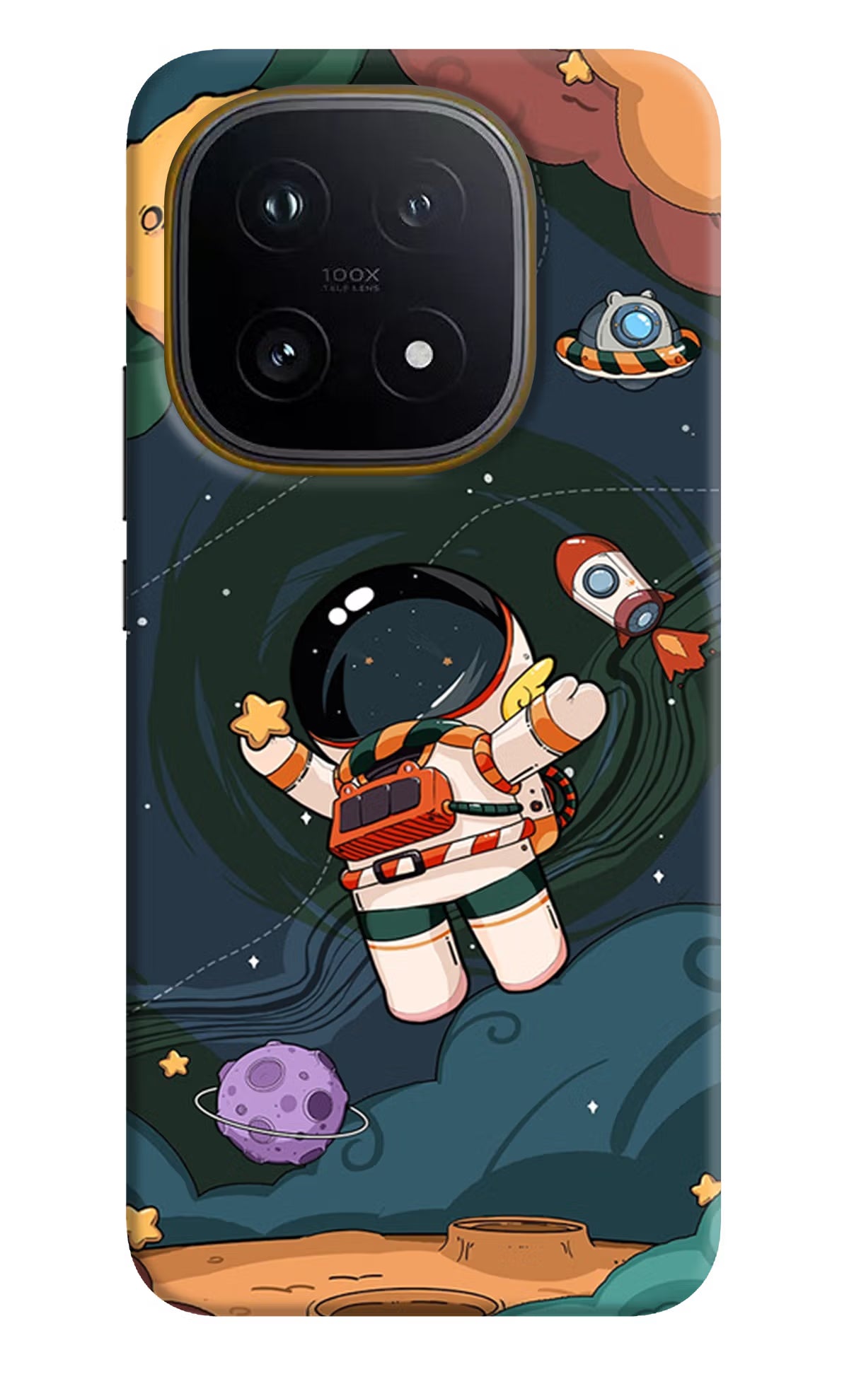 Cartoon Astronaut iQOO 15 5G Hard Case Back Cover by Casekaro