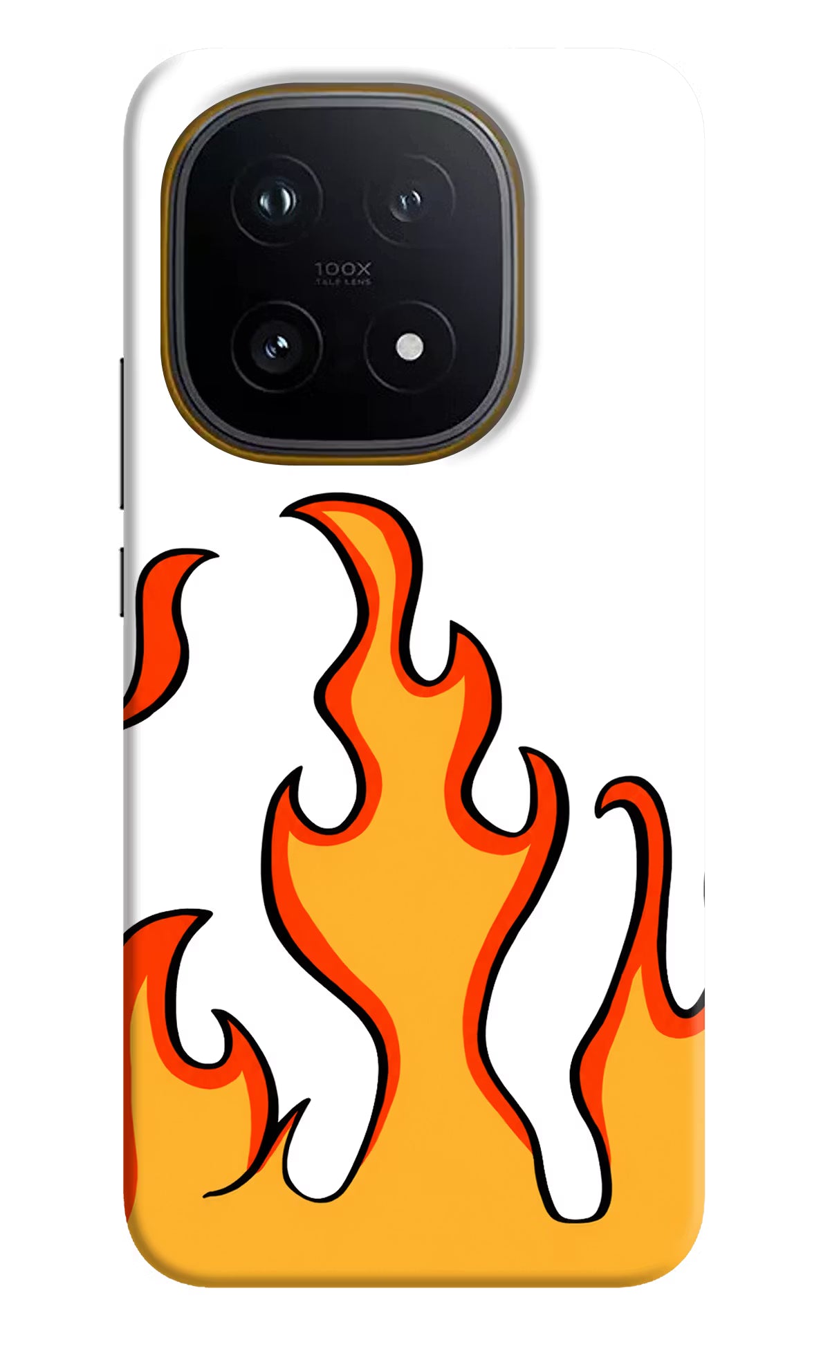 Fired Up – White iQOO 15 5G Hard Case Back Cover by Casekaro