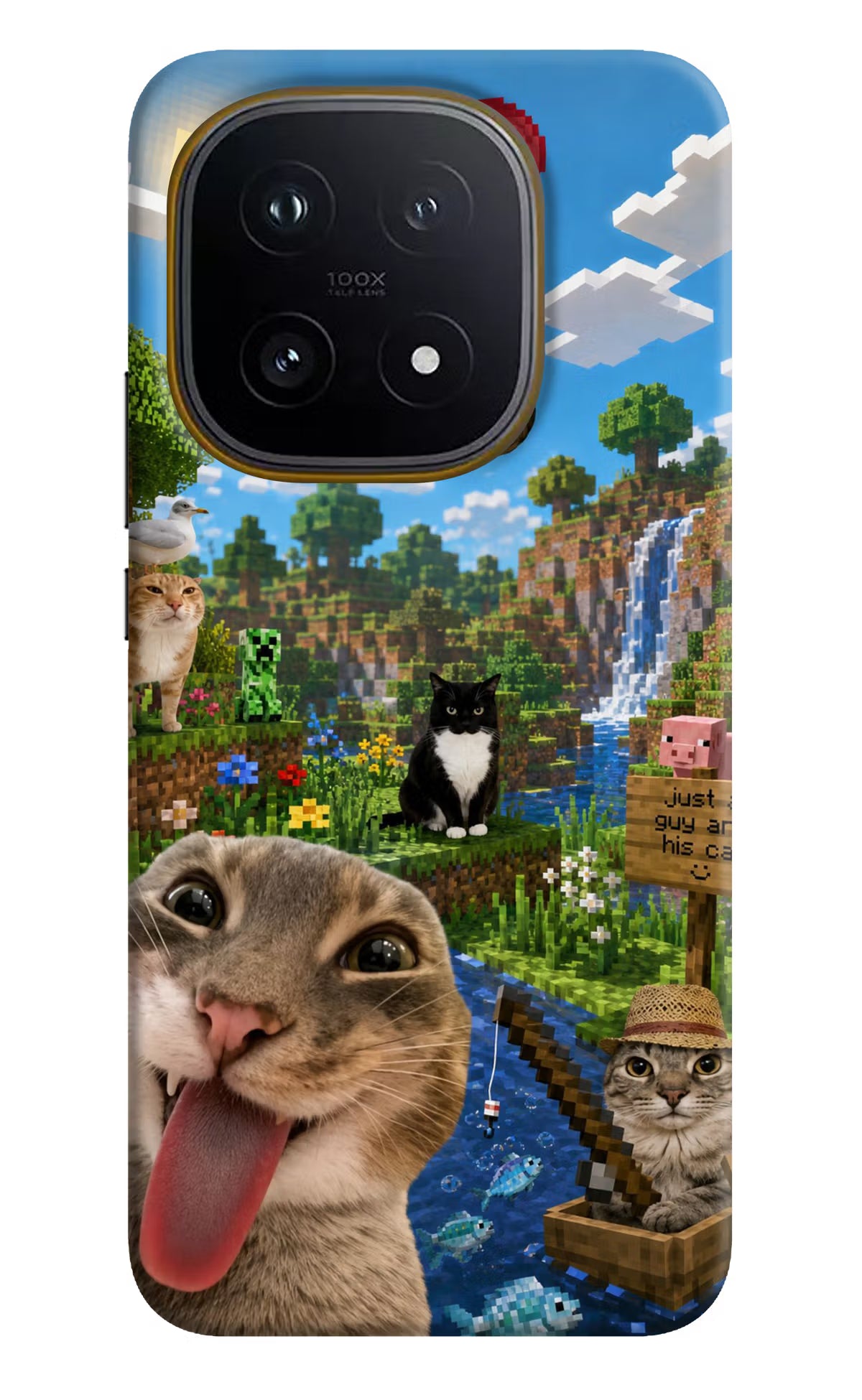 Minecraft Cat Chaos iQOO 15 5G Back Cover