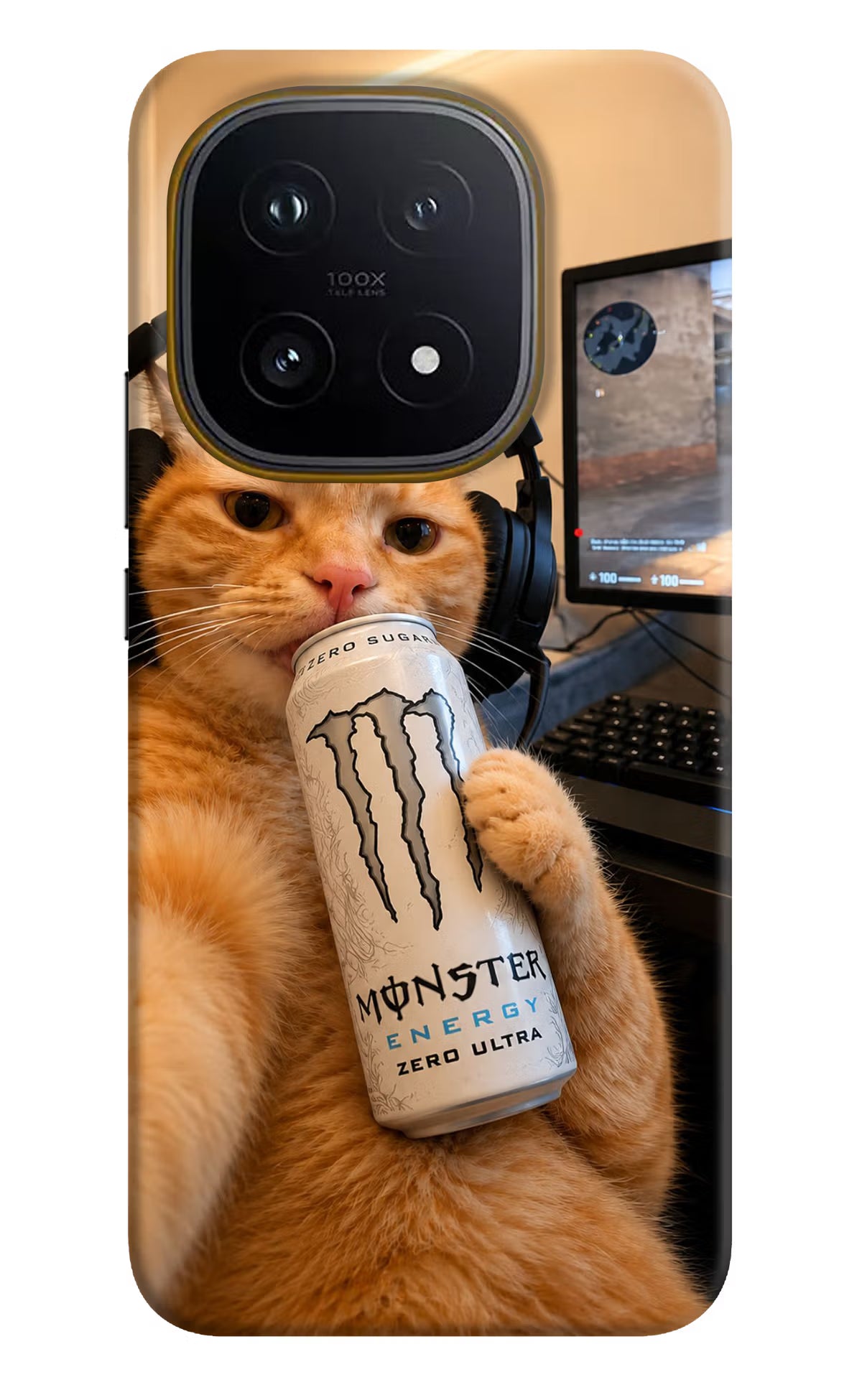 Gamer Cat Energy iQOO 15 5G Back Cover