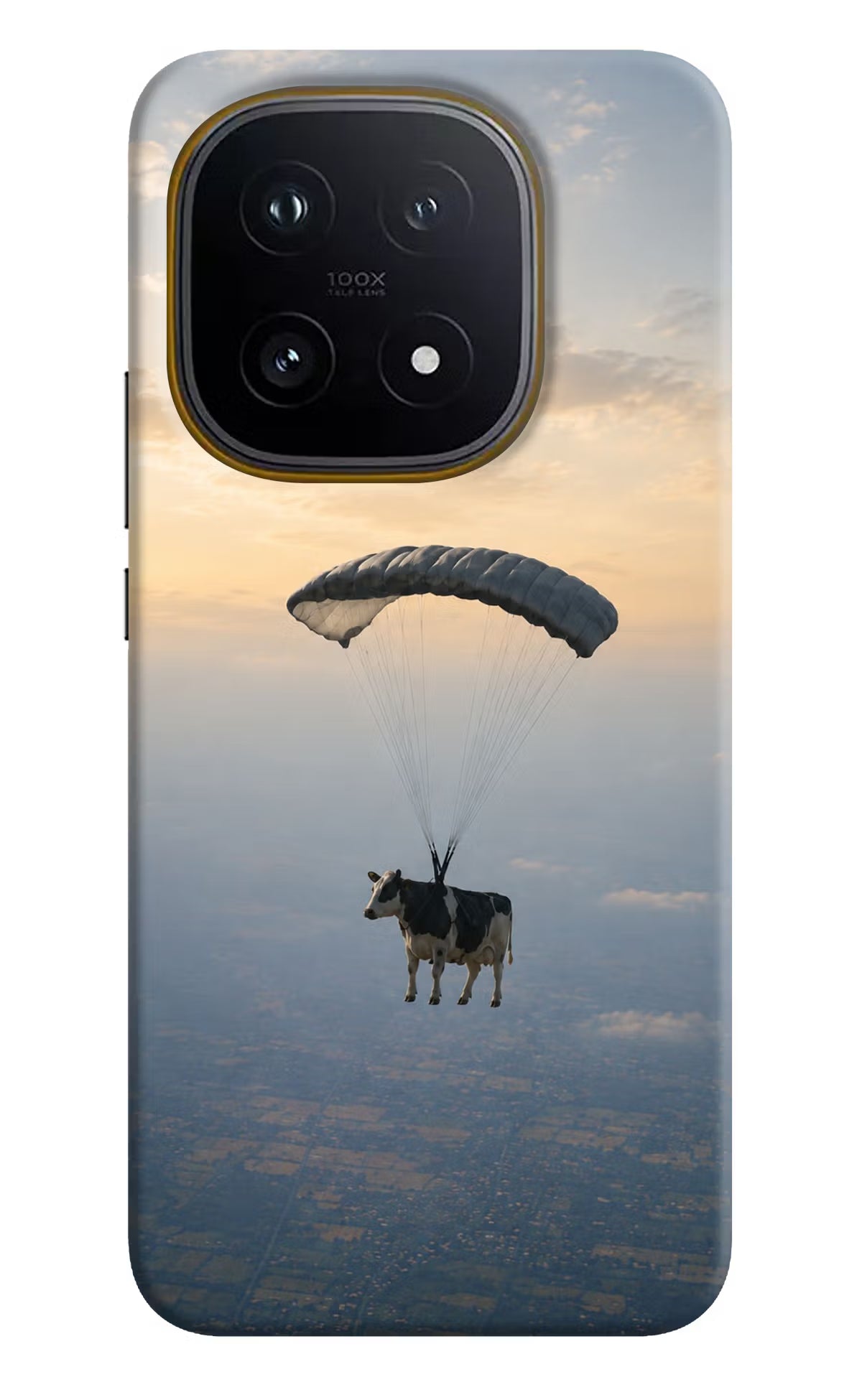 Skydiving Cow iQOO 15 5G Hard Case Back Cover by Casekaro