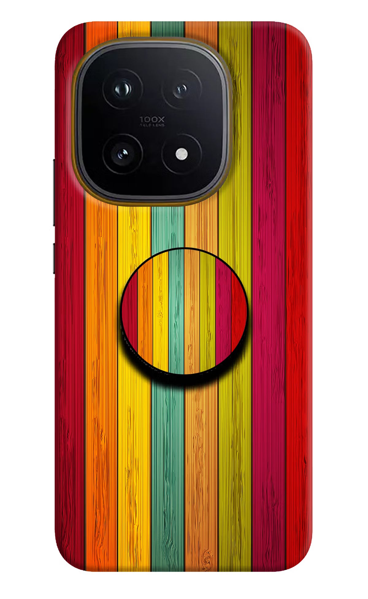 Multicolor Wooden iQOO 15 5G Pop Case by Casekaro