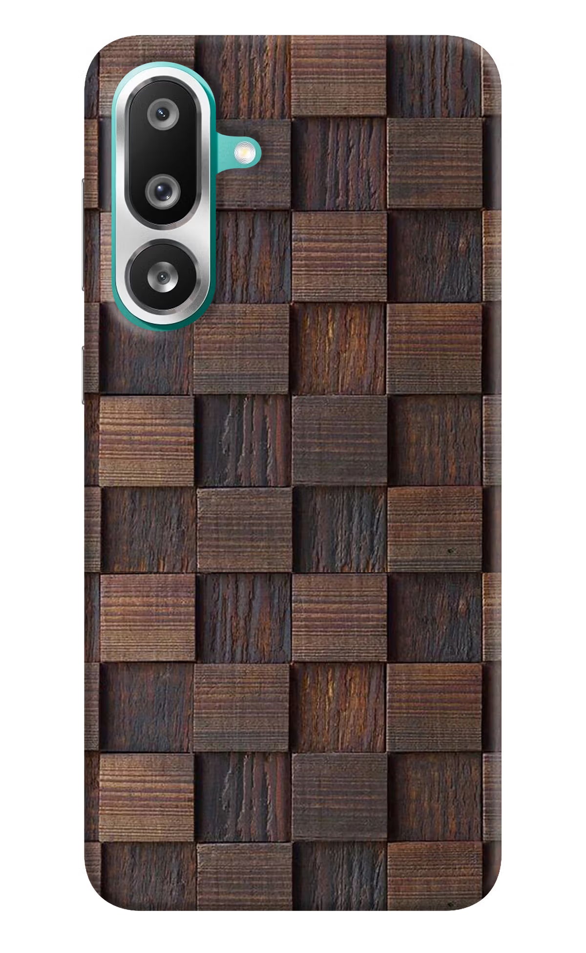 Wooden Cube Design Samsung F56 Hard Case Back Cover by Casekaro