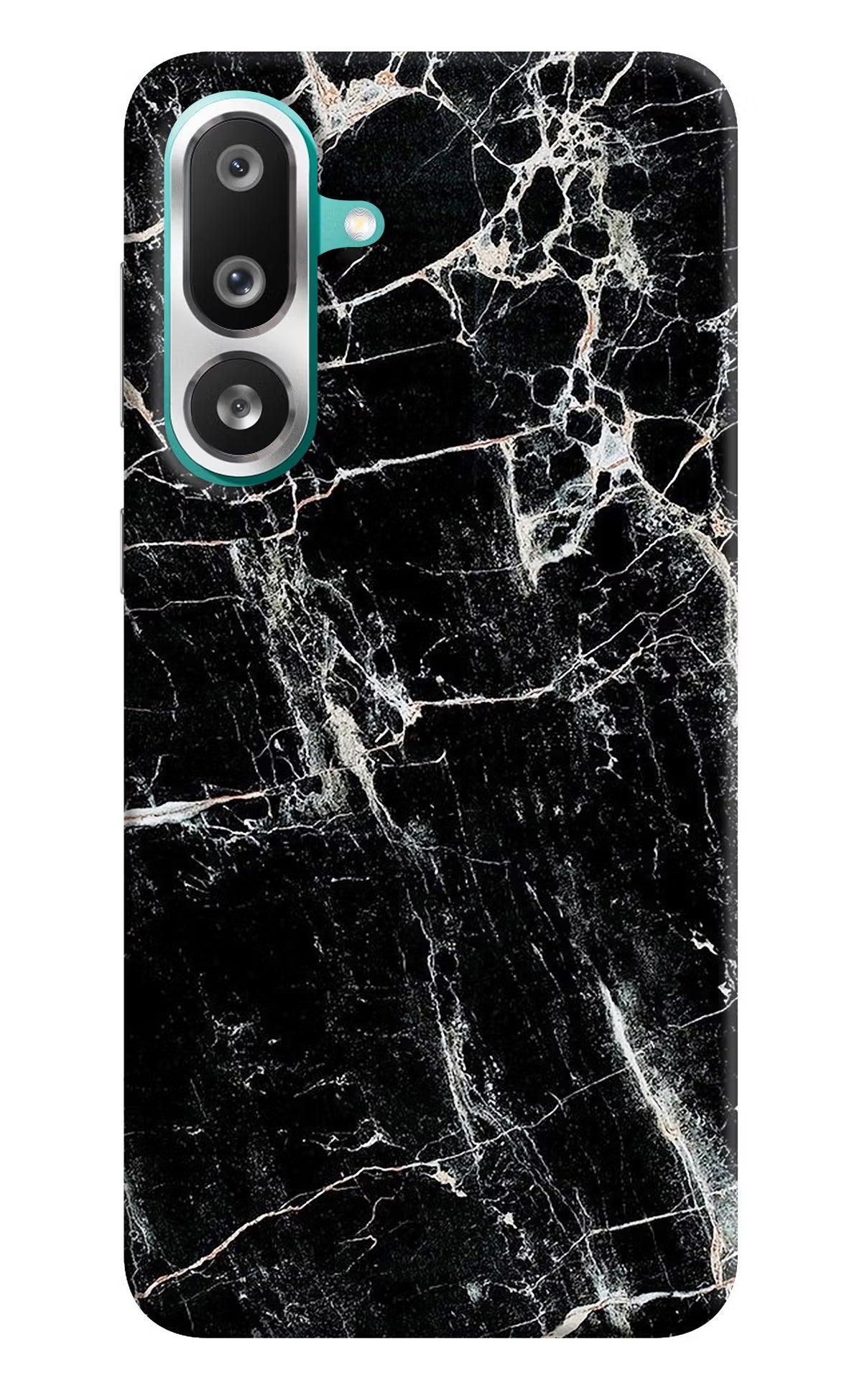 Black Marble Texture Samsung F56 Hard Case Back Cover by Casekaro